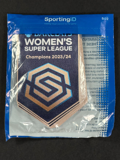 2024 2025 OFFICIAL SPORTING ID WSL CHELSEA CHAMPIONS SLEEVE PATCH