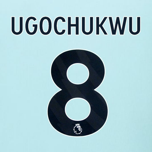 2025 2026 BURNLEY UGOCHUKWU 8 OFFICIAL BLACK AWAY PLAYER SIZE NAMESET