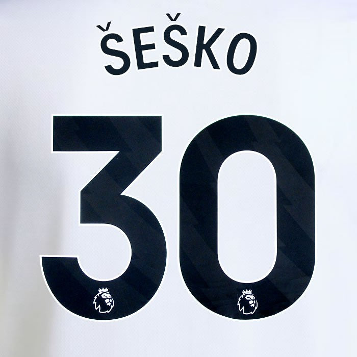 2025 2026 MANCHESTER UNITED SESKO 30 AWAY BLACK PLAYER SIZE NAMESET
