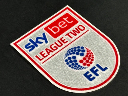 2024 - 2025 EFL SKY BET LEAGUE TWO OFFICIAL FELT FLOCK SLEEVE PATCH PLAYER SIZE