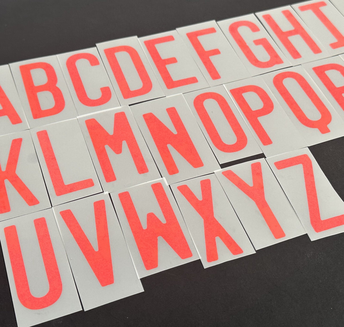 2020 2021 OFFICIAL DekoGraphics SPAIN AWAY RED PLAYER SIZE LETTERS
