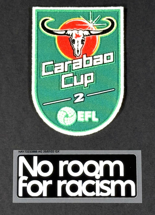2025 2026 BIRMINGHAM CITY EFL CARABAO CUP & NO ROOM FOR RACISM SLEEVE PATCHES