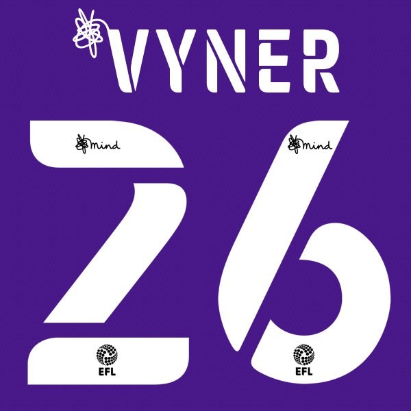 BRISTOL 2020 2021 OFFICIAL VYNER 28 AWAY PLAYER SIZE NAME SET