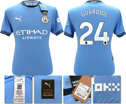 BNWT 2024 2025 MAN CITY PUMA HOME GVARDIOL 24 FOOTBALL SHIRT