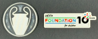 25 / 26 UEL TITLEHOLDER  SLEEVE PATCH + 10 YEARS UEFA FOUNDATION PATCH OFFICIAL