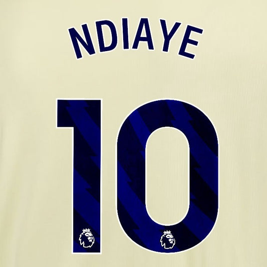 2025 2026 EVERTON NDIAYE 10 OFFICIAL BLUE AWAY PLAYER SIZE NAMESET