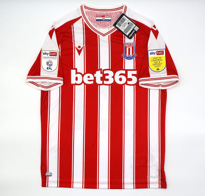 BNWT 2020 2021 STOKE CITY MACRON HOME SHIRT S. FLETCHER 21 MEN'S MEDIUM