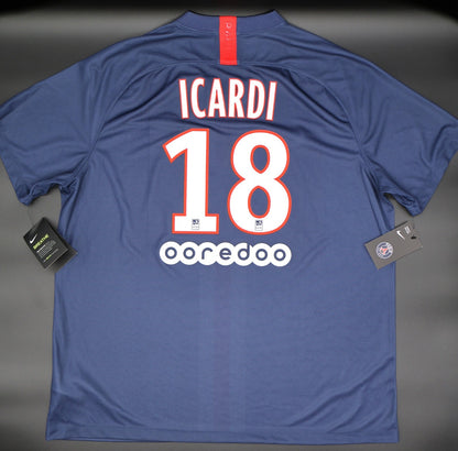 2021 2022 PSG ICARDI 18 HOME SHIRT NIKE FOOTBALL SHIRT MENS XXL