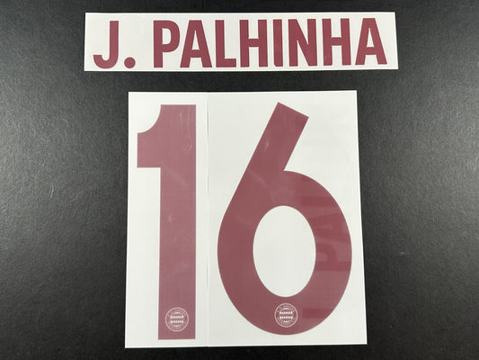 2024 2025 OFFICIAL BAYERN J. PALHINHA 16 THIRD 3RD UCL RED PLAYER SIZE NAMESET