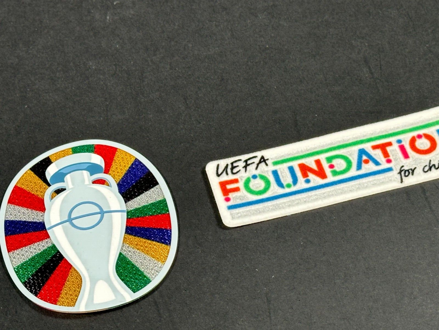 Official 2024 2025 EURO'S SHIRT SLEEVE PATCHES PLAYER ISSUE UEFA FOUNDATION