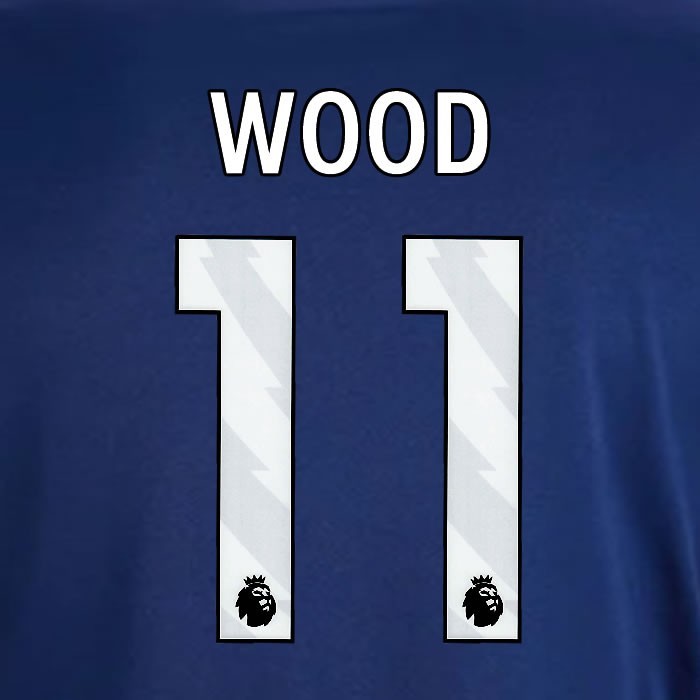 2024 2025 OFFICIAL NOTTINGHAM WOOD 11 WHITE AWAY PLAYER SIZE NAMESET