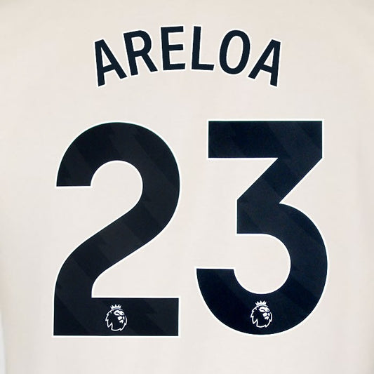 2025 2026 WEST HAM AREOLA 23 OFFICIAL BLACK AWAY PLAYER SIZE NAMESET