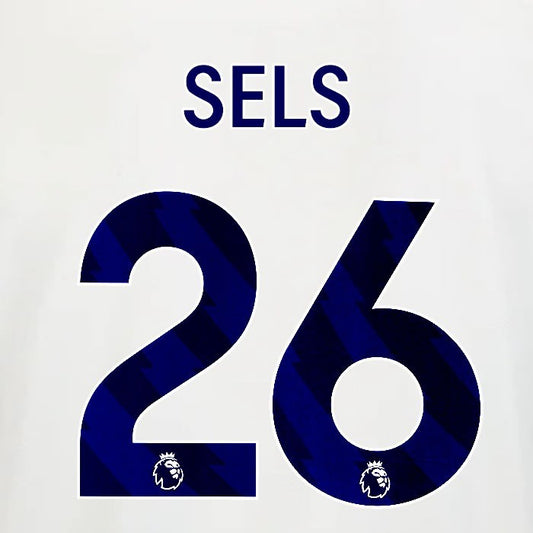 2025 2026 OFFICIAL NOTTINGHAM SELS 26 BLUE AWAY PLAYER SIZE NAMESET