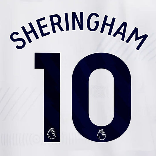 SPURS 2023 2024 SHERINGHAM 10 BLUE HOME PLAYER SIZE NAME SET