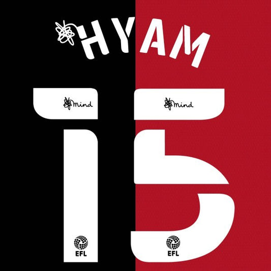 COVENTRY 2020 2021 OFFICIAL HYAM 15 AWAY PLAYER SIZE NAME SET