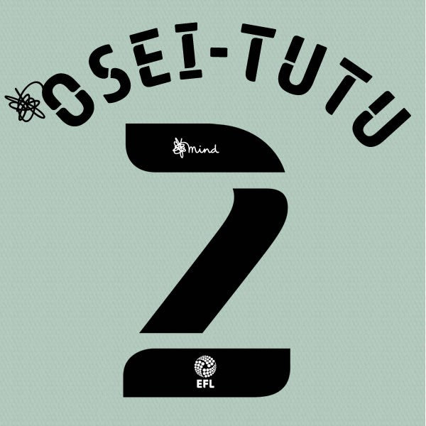 CARDIFF 2020 2021 OFFICIAL OSEI TUTU 2 PLAYER SIZE NAME SET