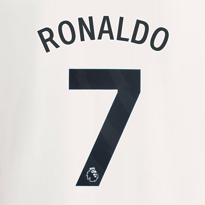 2023 2024 MANCHESTER UNITED RONALDO 7 3rd BLACK PLAYER SIZE NAMESET