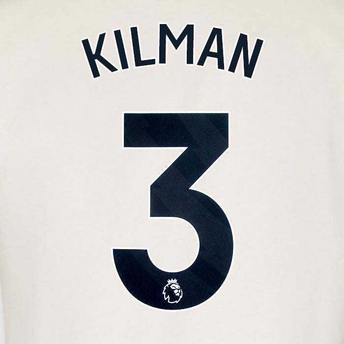 2025 2026 WEST HAM KILMAN 3 OFFICIAL BLACK AWAY PLAYER SIZE NAMESET