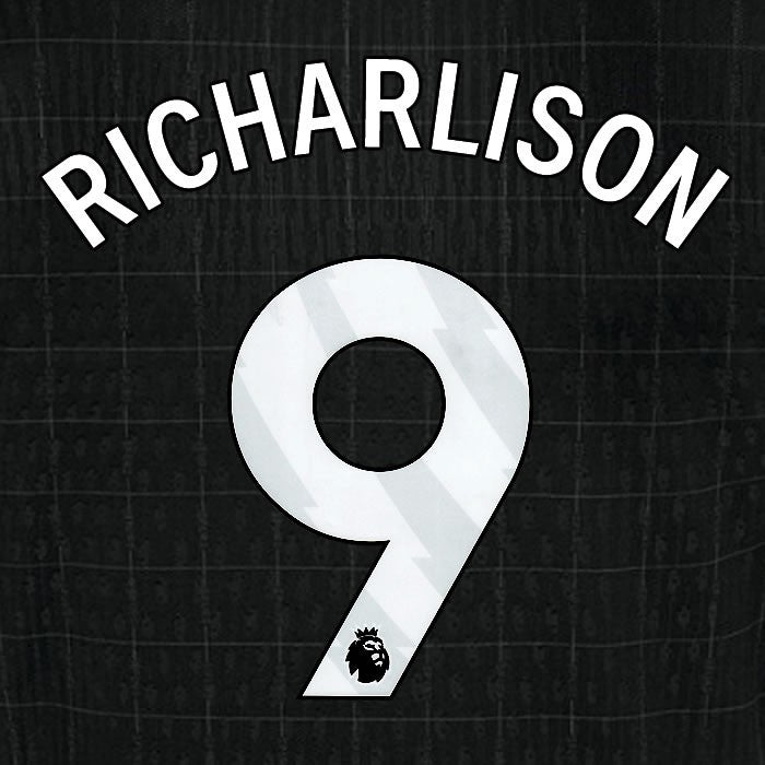 2025 2026 TOTTENHAM RICHARLISON 9 WHITE AWAY PLAYER SIZE NAME SET