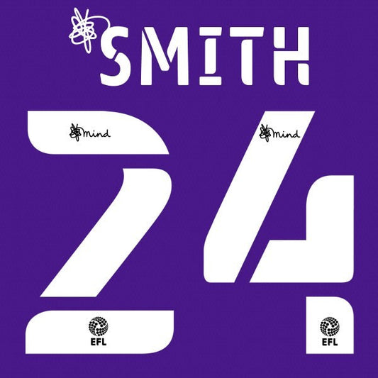 BRISTOL 2020 2021 OFFICIAL SMITH 24 AWAY PLAYER SIZE NAME SET