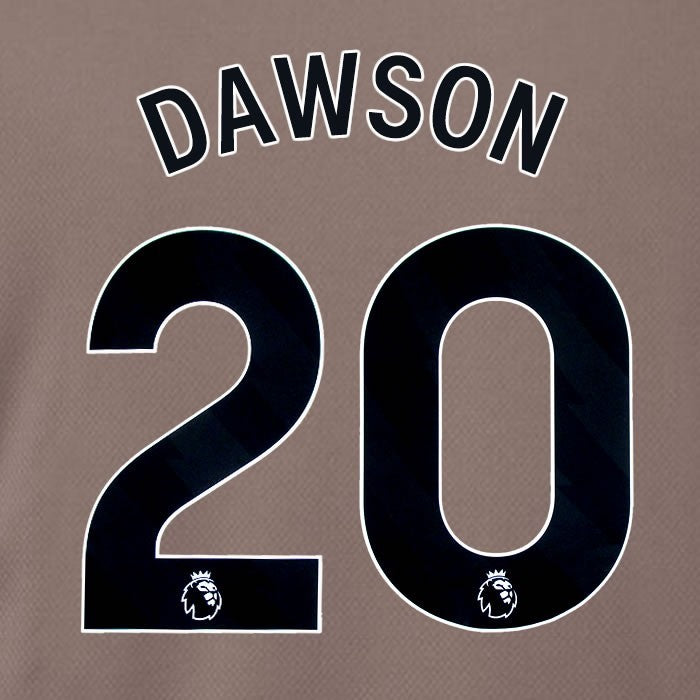 SPURS 2023 2024 DAWSON 20 BLACK 3RD PLAYER SIZE NAME SET