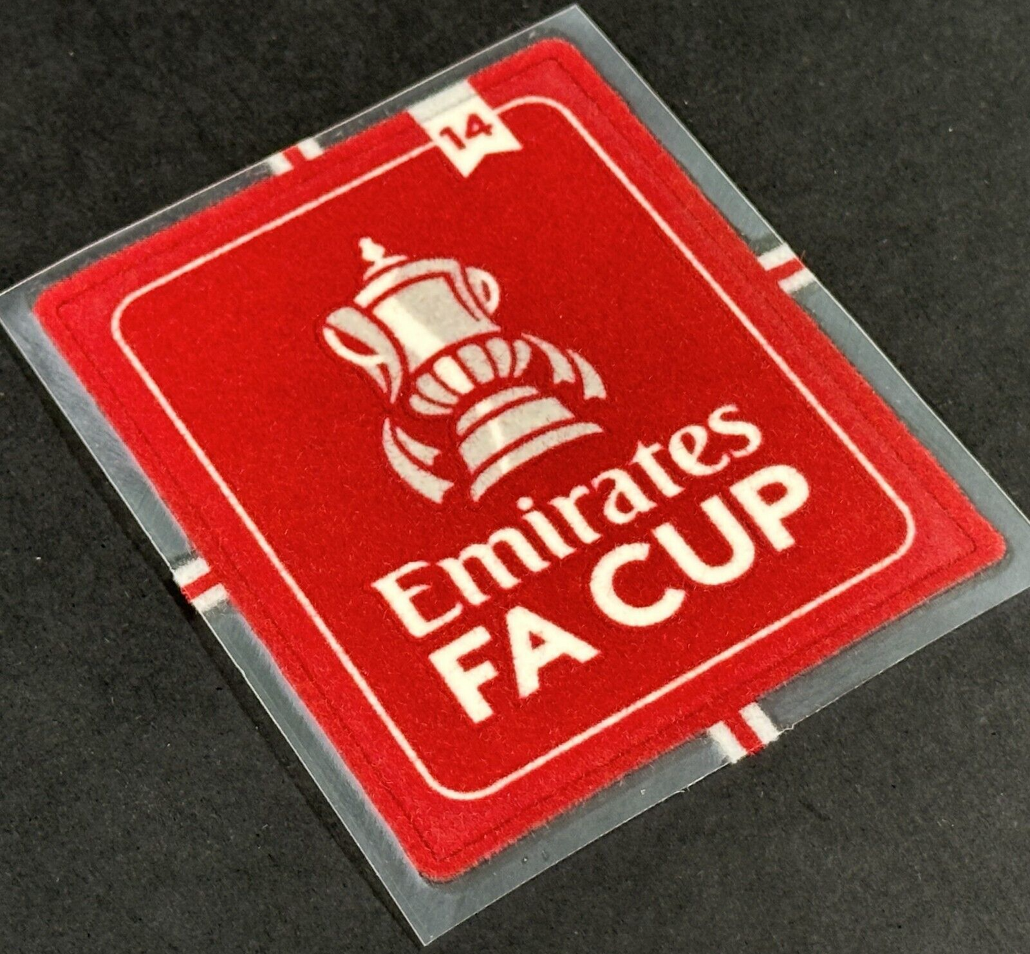 2025 OFFICIAL SPORTING ID EMIRATES FA CUP 14 ARSENAL PLAYER SLEEVE PATCH