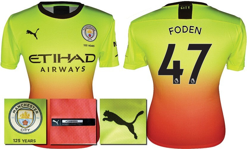 BRAND NEW 2019 2020 PUMA MANCHESTER CITY 3RD SHIRT FODEN 47