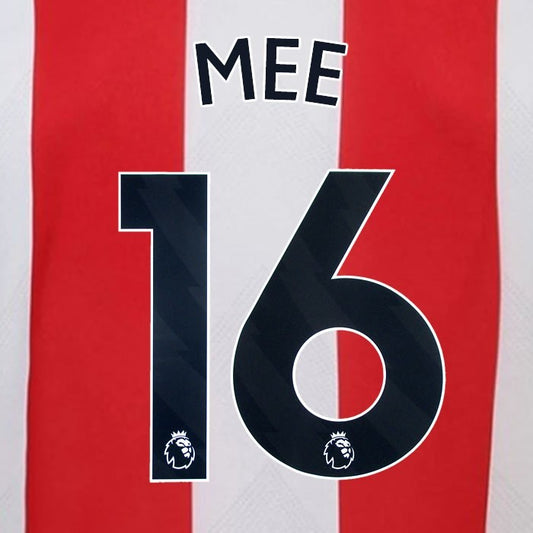 2024 2025 BRENTFORD MEE 16 OFFICIAL BLACK HOME PLAYER SIZE NAMESET