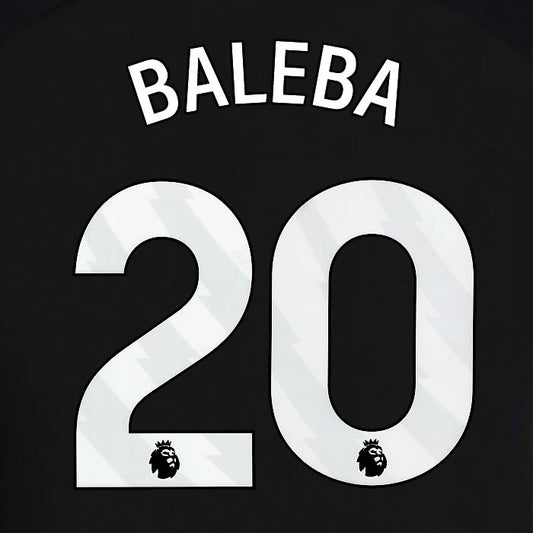 2024 2025 OFFICIAL BRIGHTON BALEBA 20 3RD WHITE PLAYER SIZE NAMESET