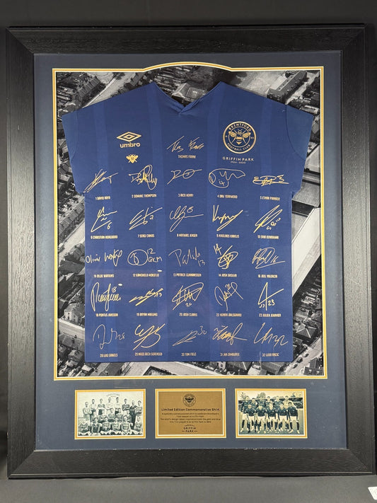 LIMITED EDITION 2020 BRENTFORD FC COMMEMORATIVE SHIRT FINAL SEASON