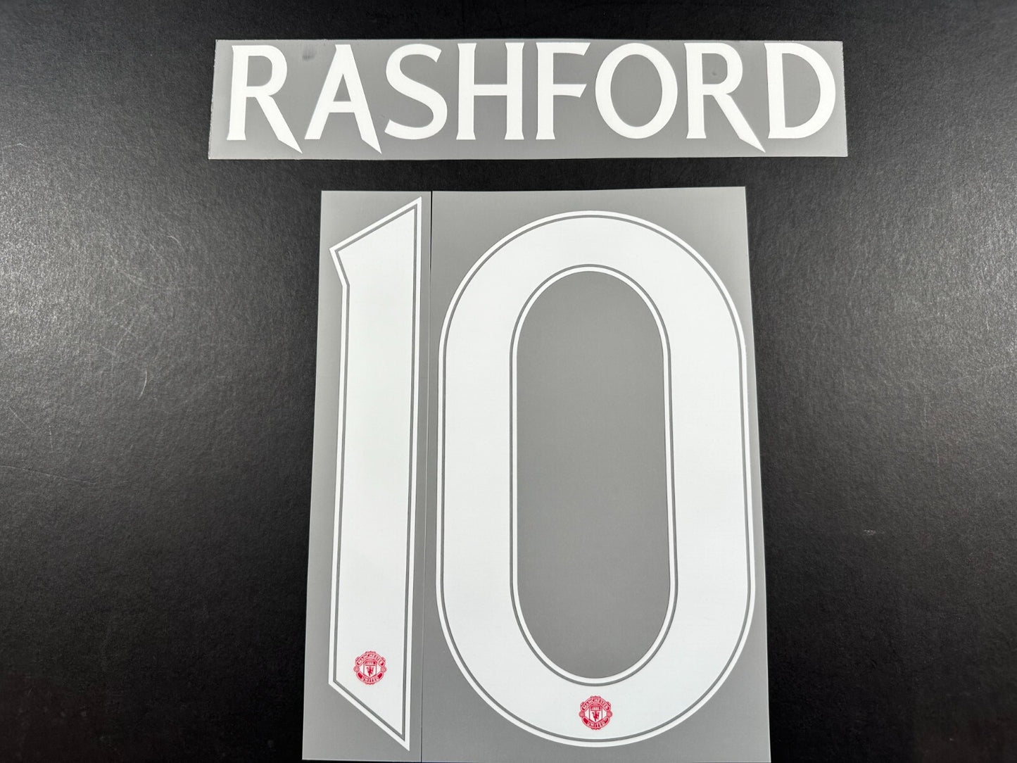 2024 2025 OFFICIAL MAN UNITED RASHFORD 10 WHITE CUP PLAYER SIZE NAMESET
