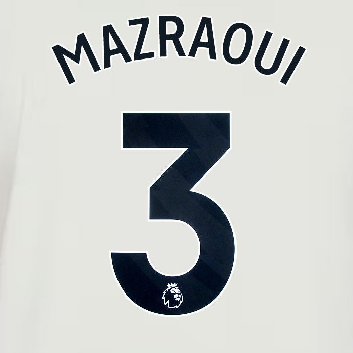 2024 2025 MANCHESTER UNITED MAZRAOUI 3 3RD BLACK PLAYER SIZE NAMESET