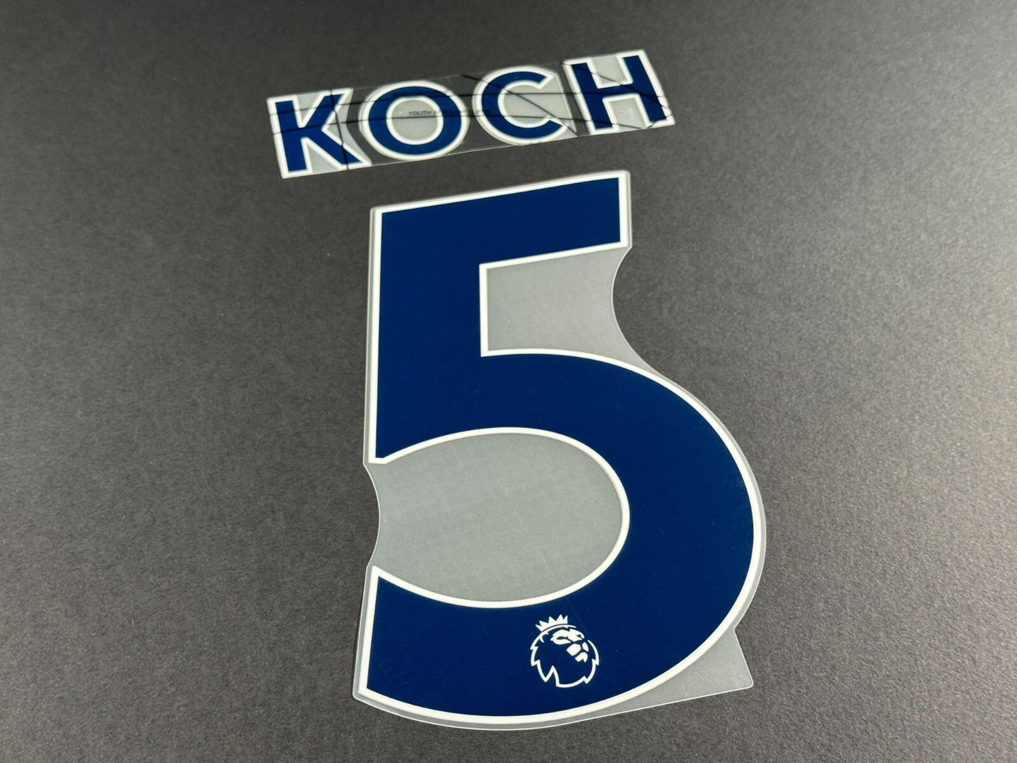 LEEDS UNITED 2022 2023 KOCH 5 OFFICIAL AVERY BLUE PLAYER SIZE NAME SET