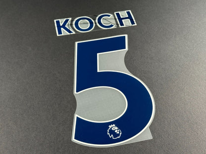 LEEDS UNITED 2022 2023 KOCH 5 OFFICIAL AVERY BLUE PLAYER SIZE NAME SET