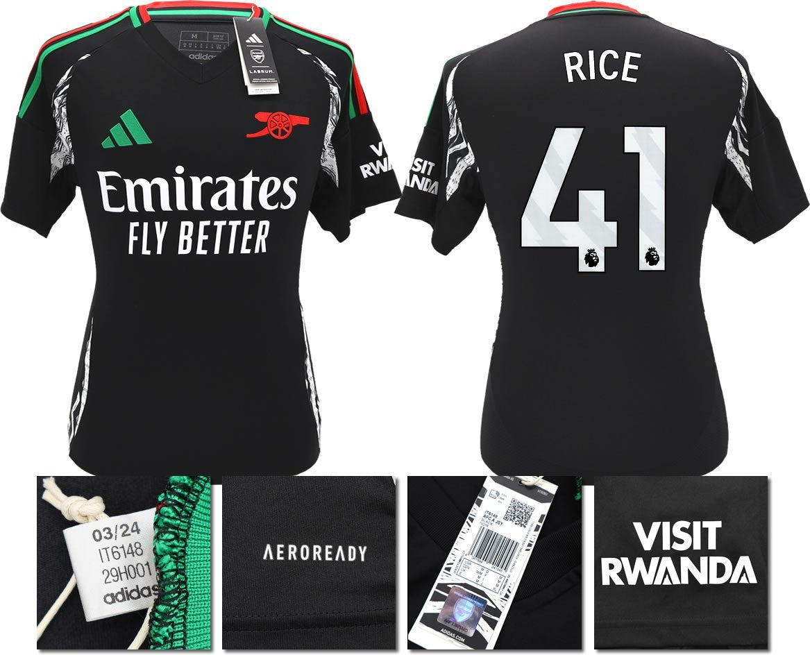 BNWT 2024/2025 ARSENAL F.C. ADIDAS AWAY SHIRT RICE 41