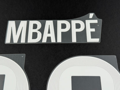 2025 2026 REAL MADRID MBAPPE 10 OFFICIAL 3RD PLAYER SIZE NAMESET