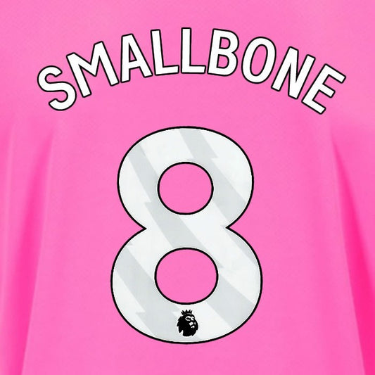 2024 2025 OFFICIAL SOUTHAMPTON SMALLBONE 8 WHITE 3RD PLAYER SIZE NAME SET