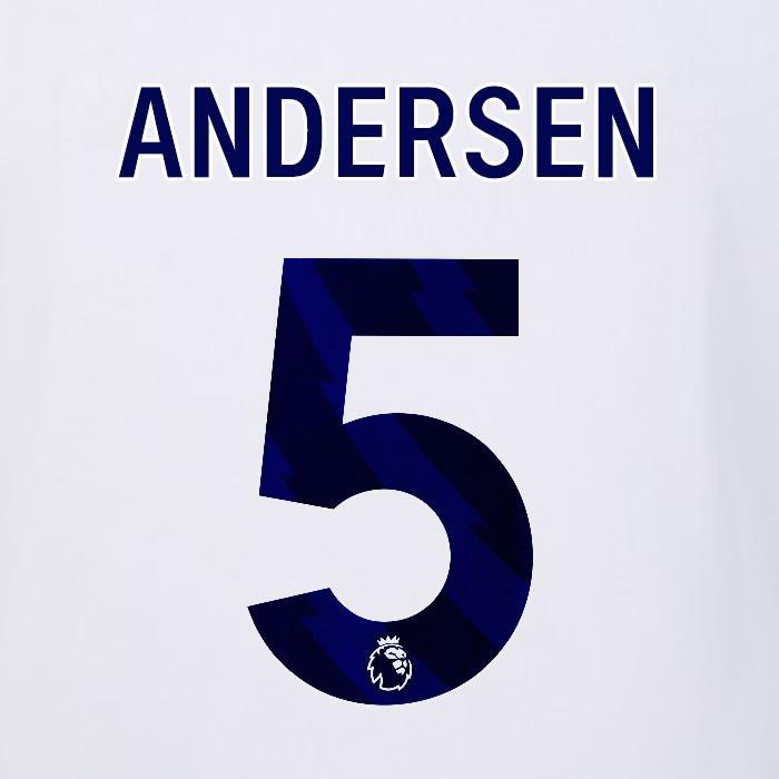 2023 2024 LUTON TOWN OFFICIAL ANDERSEN 5 BLUE AWAY PLAYER SIZE NAMESET