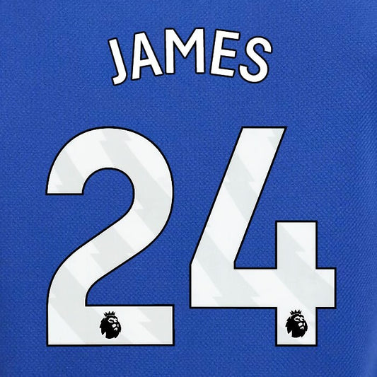 2023 2024 OFFICIAL CHELSEA JAMES 24 WHITE HOME PLAYER SIZE NAMESET