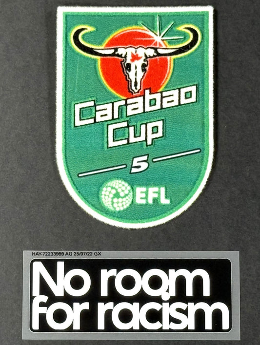 2025 2026 CHELSEA EFL CARABAO CUP & NO ROOM FOR RACISM SLEEVE PATCHES