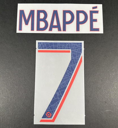 2023 2024 PSG MBAPPE 7 OFFICIAL MONBLASON AWAY PLAYER SIZE NAME SET