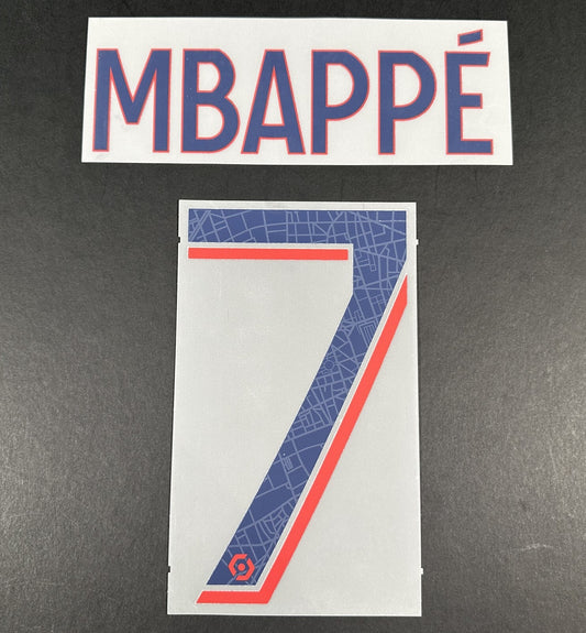2023 2024 PSG MBAPPE 7 OFFICIAL MONBLASON AWAY PLAYER SIZE NAME SET