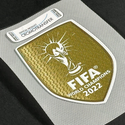 Official 2022 ARGENTINA FIFA WORLD CHAMPIONS SHIRT PATCH PLAYER SIZE