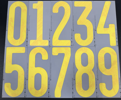 2020 2021 OFFICIAL DekoGraphics SWEDEN AWAY YELLOW PLAYER SIZE SHIRT NUMBERS