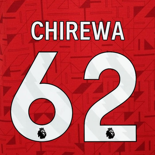 2023 2024 WOLVES AWAY CHIREWA 62 OFFICIAL WHITE PLAYER SIZE NAMESET