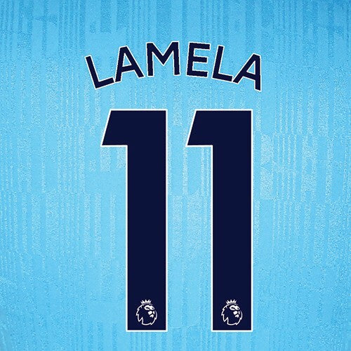 TOTTENHAM 2019-23 LAMELA 11 OFFICIAL AVERY DENNISON NAVY PLAYER SIZE NAME SET