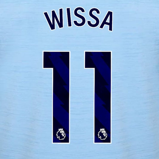2023 2024 BRENTFORD WISSA 11 OFFICIAL BLUE AWAY PLAYER SIZE NAMESET