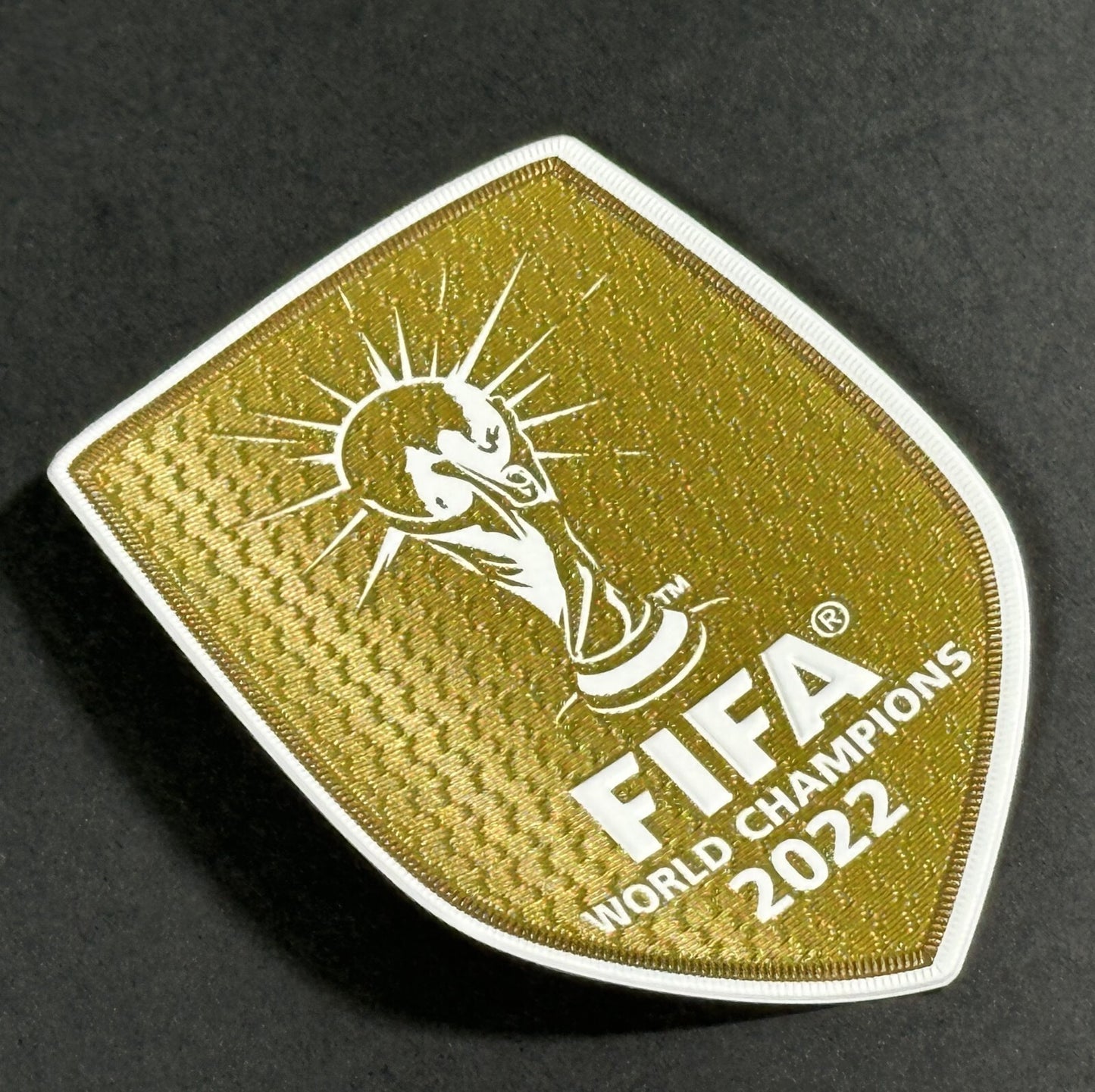 Official 2022 ARGENTINA FIFA WORLD CHAMPIONS SHIRT PATCH PLAYER SIZE
