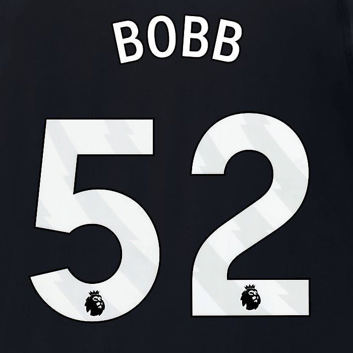 2023 2024 MAN CITY BOBB 52 WHITE 3RD PLAYER SIZE NAME SET