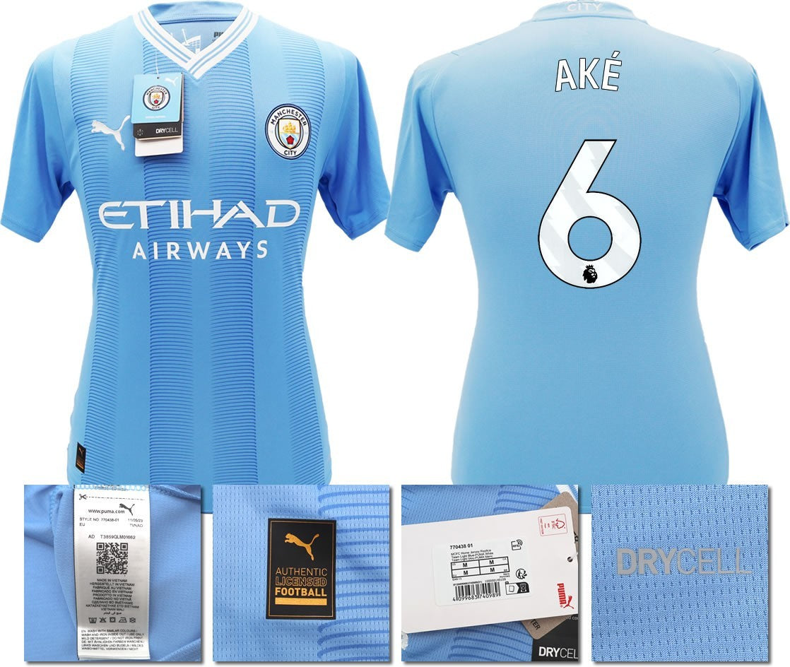 BNWT 2023 2024 MAN CITY PUMA HOME AKE 6 SHIRT MEN'S XL